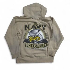 7.62‎ Design U.S. Navy Unleashed Eagle Hoodie Men's Medium Tan 2005 Military